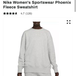 Women Nike Phoenix fleece sweatshirt